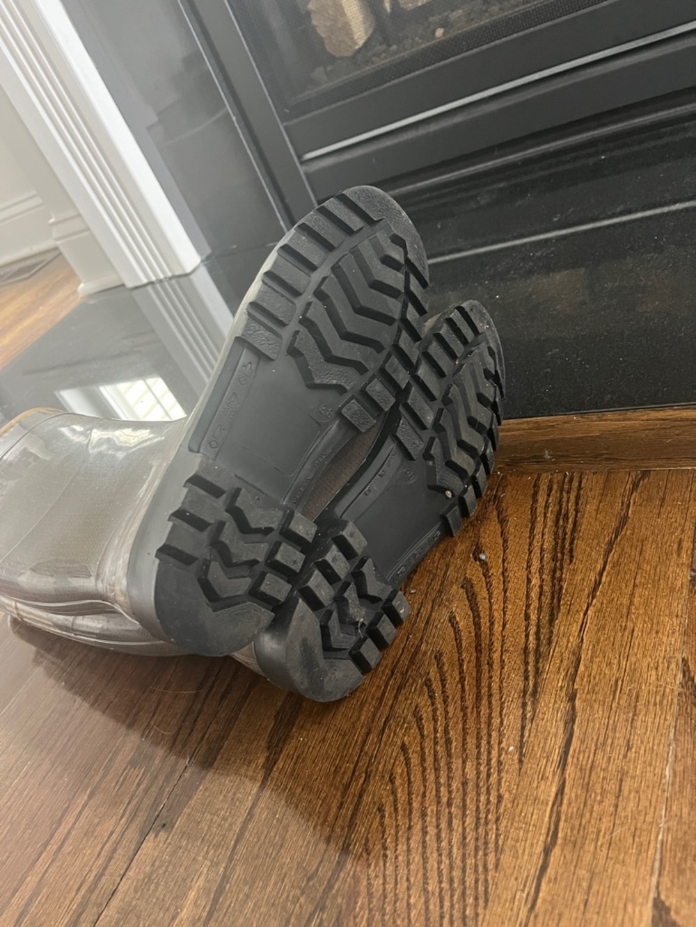 Burberry Brown Plaid Rubber Rain Boots - Picture 5 of 8